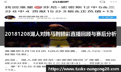 20181208湖人对阵马刺精彩直播回顾与赛后分析